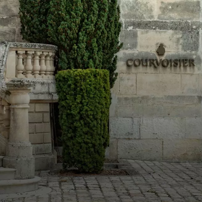 Exterior entrance of Chateau Courvoisier