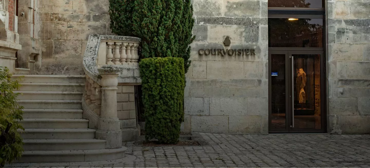 Exterior entrance of Chateau Courvoisier